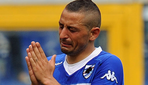 Angelo Palombo ist mit Sampdoria Genua in die Serie B abgestiegen