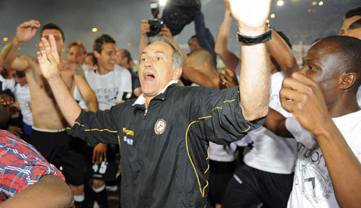 Udinese-Trainer Francesco Guidolin führte seine Team in Italien in die CL-Qualifikation