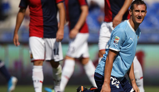 Miroslav Klose und Lazio Rom wollen den ersten Heimsieg der aktuellen Spielzeit feiern