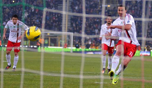 Zlatan Ibrahimovic möchte sein Torkonto gegen den AC Siena weiter ausbauen