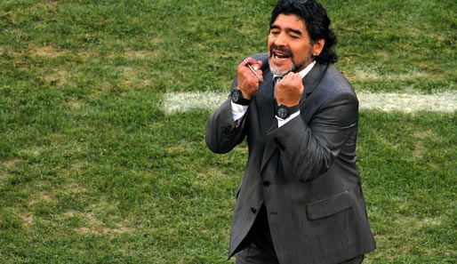 Diego Maradona ist aktuell Trainer bei Al Wasl