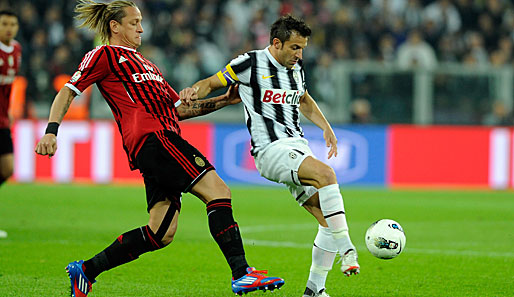 Der AC Milan und Juventus Turin lieferten sich einen großen Kampf um den Einzug ins Finale