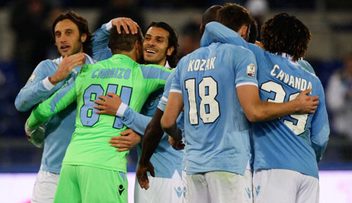 Lazio Rom hat im Elfmeterschießen der Coppa Italia den AC Siena ausgeschaltet