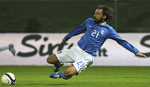 Andrea Pirlo absolvierte bisher 97 Länderspiele für Italien und erzielte elf Tore