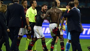 Der Ausraster von Balotelli im Spiel gegen Napoli hat offenbar auch Milan ins Grübeln gebracht