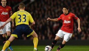 Shinji Kagawa blieb bei Manchester United bislang hinter den Erwartungen zurück