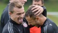 Xherdan Shaqiri (l.) verlässt den FC Bayern nach zweieinhalb Jahren Richtung Mailand