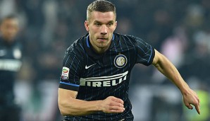 Lukas Podolski wurde in der zweiten Halbzeit eingewechselt