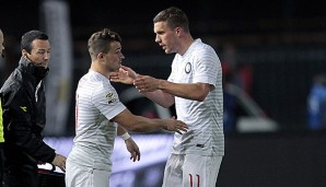Xherdan Shaqiri und Lukas Podolski mussten sich am Wochenende Kritik gefallen lassen