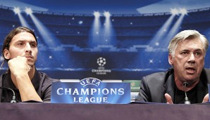 Zlatan Ibrahimovic und Carlo Ancelotti stehen angeblich auf dem Zettel des AC Milan