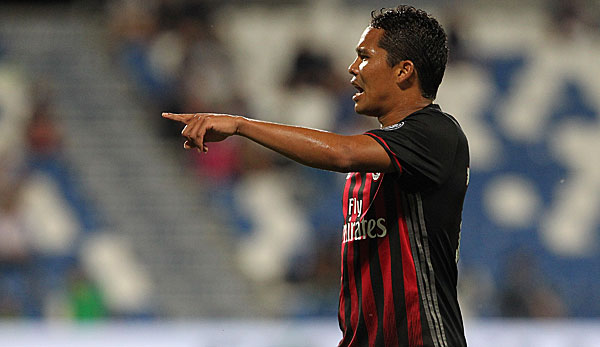 Carlos Bacca will mit Milan hoch hinaus