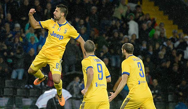 Sami Khedira traf beim Sieg seiner Juve gegen Udinese Calcio dreifach