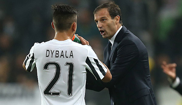 Massimiliano Allegri sieht Paulo Dybala nicht in der Rolle eines Mittelstürmers