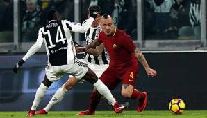 Im Hinspiel gewann Juventus mit 1:0 gegen den AS Rom.