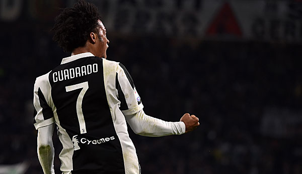 Juan Cuadrado trug seit seiner Ankunft bei Juventus Turin die Rückennummer 7, die jedoch jetzt in den Besitz von Cristiano Ronaldo wechselt.