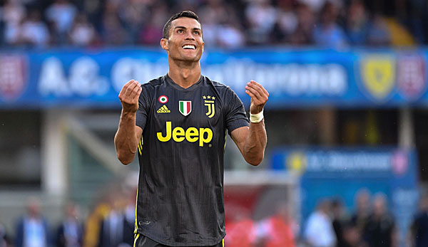 Juventus Turin gewann beim Debüt von Cristiano Ronaldo mit 3:2 gegen Chievo Verona.