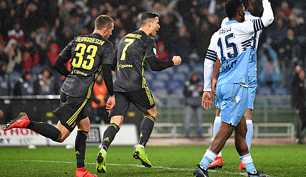 Cristiano Ronaldo traf zum 2:1-Siegtreffer gegen Lazio.
