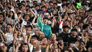 Kameras überflüssig: Die koreanischen Fans warteten vergeblich auf Juve-Star Cristiano Ronaldo.