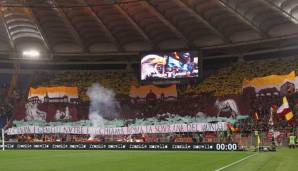 Die Fans des AS Rom sind bereits heiß auf das Derby gegen Lazio Rom.