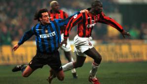 Luigi Sartor (in Minute 72 für Zamorano gekommen). Spielte nur in dieser einen Saison für Inter, gewann aber bereits 1993 mit Juve den UEFA-Cup. 1998/99 wurde sein erfolgreichstes Jahr: Mit Parma holte er Pokal, Super Cup und erneut den UEFA-Cup.