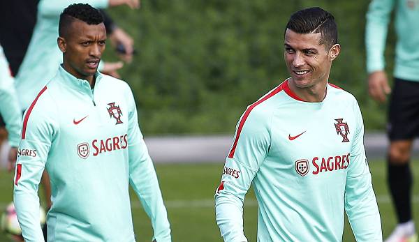 Nani und Cristiano Ronaldo liefen gemeinsam für die portugiesische Nationalmannschaft auf.