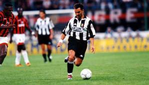Angelo Di Livio (Saison 1993/94 bis 1998/99): Entwickelte sich in sechs Jahren bei Juve zu einer festen Größe im rechten Mittelfeld. Unter anderem gewann er den Scudetto dreimal und die Champions League.
