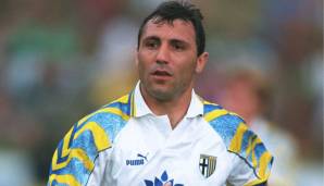 HRISTO STOICHKOV | Position: Linksaußen | 30 Pflichtspiele für Parma Calcio zwischen 1995 und 1996 | Tore: 7 | Torvorlagen: 0