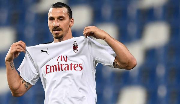 Zlatan Ibrahimovic hat beim AC Milan nur noch einen Vertrag bis zum Saisonende.