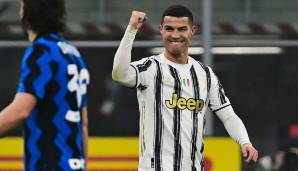 Cristiano Ronaldo erzielte einen Doppelpack gegen Inter Mailand.