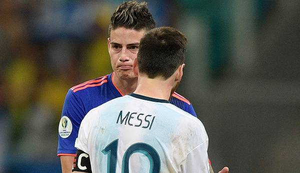 James Rodriguez und Lionel Messi spielten nie gemeinsam.