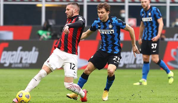 Ante Rebic trifft mit der AC Milan auf Nicolo Barella und Inter.