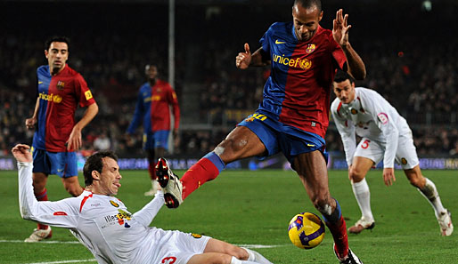 Thierry Henry traf für Barcelona in der 31. Minute zum 1:1 gegen Mallorca
