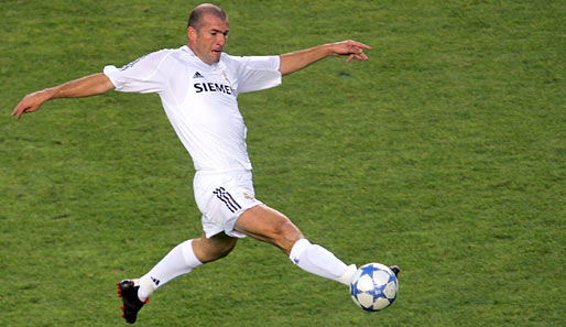 Zinedine Zidane spielte selbst von 2001 bis 2006 für Real Madrid