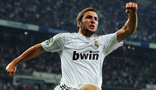 Gonzalo Higuain spielt seit Januar 2007 für Real Madrid