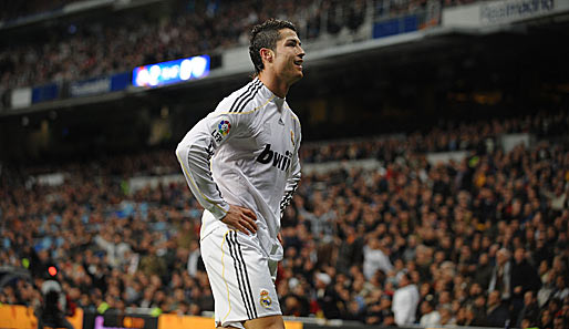 Real Madrids Cristiano Ronaldo traf doppelt gegen Malaga - und flog mit Rot vom Platz