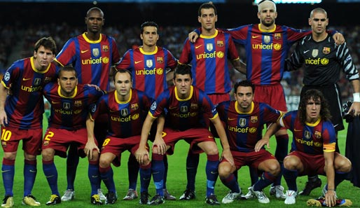 Derzeit spielen bei Barcelona u.a. mit Xavi, Puyol, Iniesta oder Messi zahlreiche Akteure aus La Masia