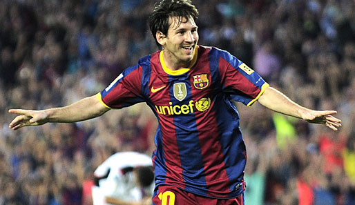 Lionel Messi erzielte gegen den FC Sevilla seine Saisontore sechs und sieben