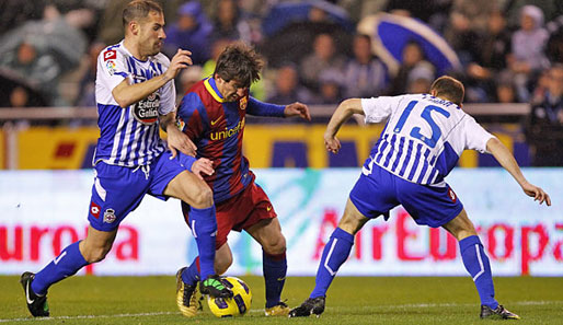 Lionel Messi erzielte gegen La Coruna seinen 18. Saisontreffer