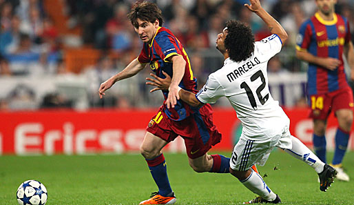 Der erste Clasico der Saison steht an: Messis Barca (l.) gegen Marcelo und Real Madrid