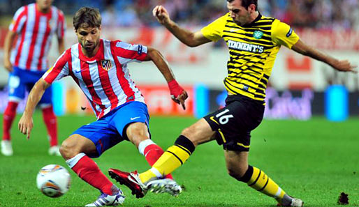Diego (l.) machte in seinen bisherigen Spielen für Atletico Madrid eine gute Figur