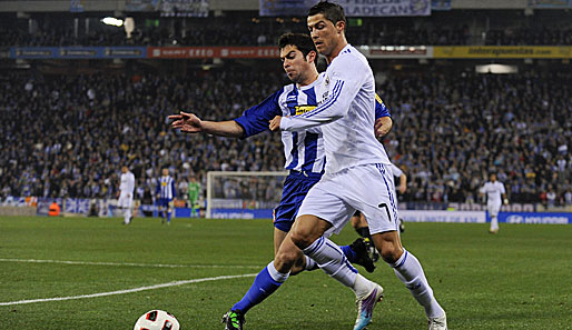Espanyols Abwehr wird seine Probleme haben, Cristiano Ronaldo (r.) zu stoppen