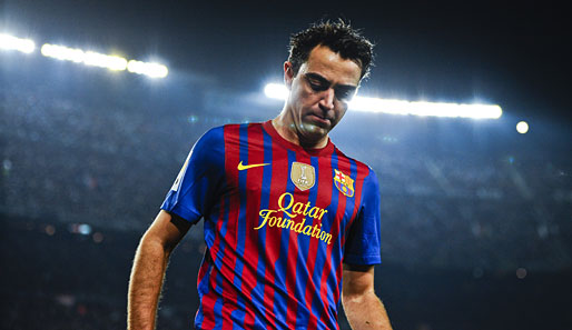 Xavi vom FC Barcelona hat sich eine Zerrung in der linken Wade zugezogen