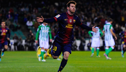 Da ist der Rekord! Lionel Messi hat erneut zwei Mal getroffen und somit Gerd Müller überflügelt