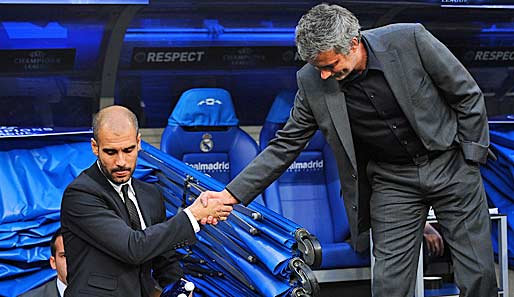 Werden wohl nicht mehr beste Freunde: Jose Mourinho (r.) und Pep Guardiola