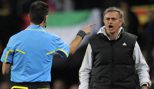 Kennt sich mit Schiedsrichterschelten bestens aus: Real Madrids Jose Mourinho