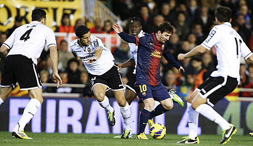 Messi brach wieder zwei Rekorde - trotzdem holte der FC Barcelona im Mestalla nur einen Punkt