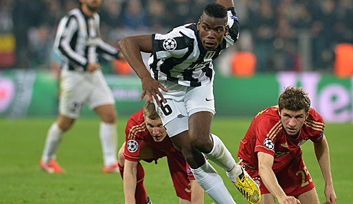 Paul Pogba, hier in der Champions League gegen Bayern München, wird bei Real Madrid gehandelt