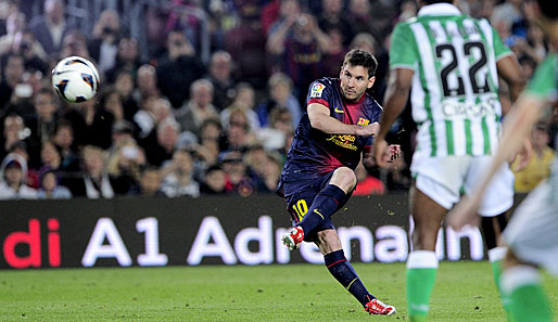 Barcelonas Lionel Messi spielte gegen Real Betis wieder groß auf