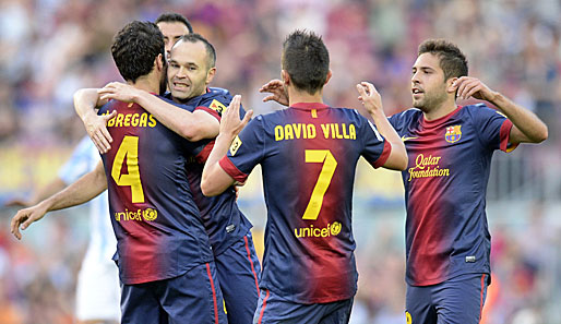 Der FC Barcelona stellte mit dem 4:1-Sieg über Malaga den Punkterekord von Real Madrid ein