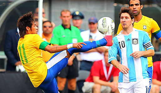 Da waren sie noch Gegner: Lionel Messi und Neymar bei einem Länderspiel